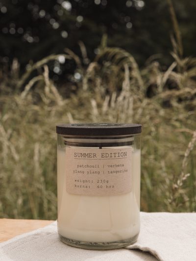 Large Natural Summer Candle