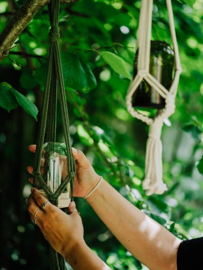 make a macrame plant hanger workshop