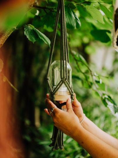 Khaki cord hanger